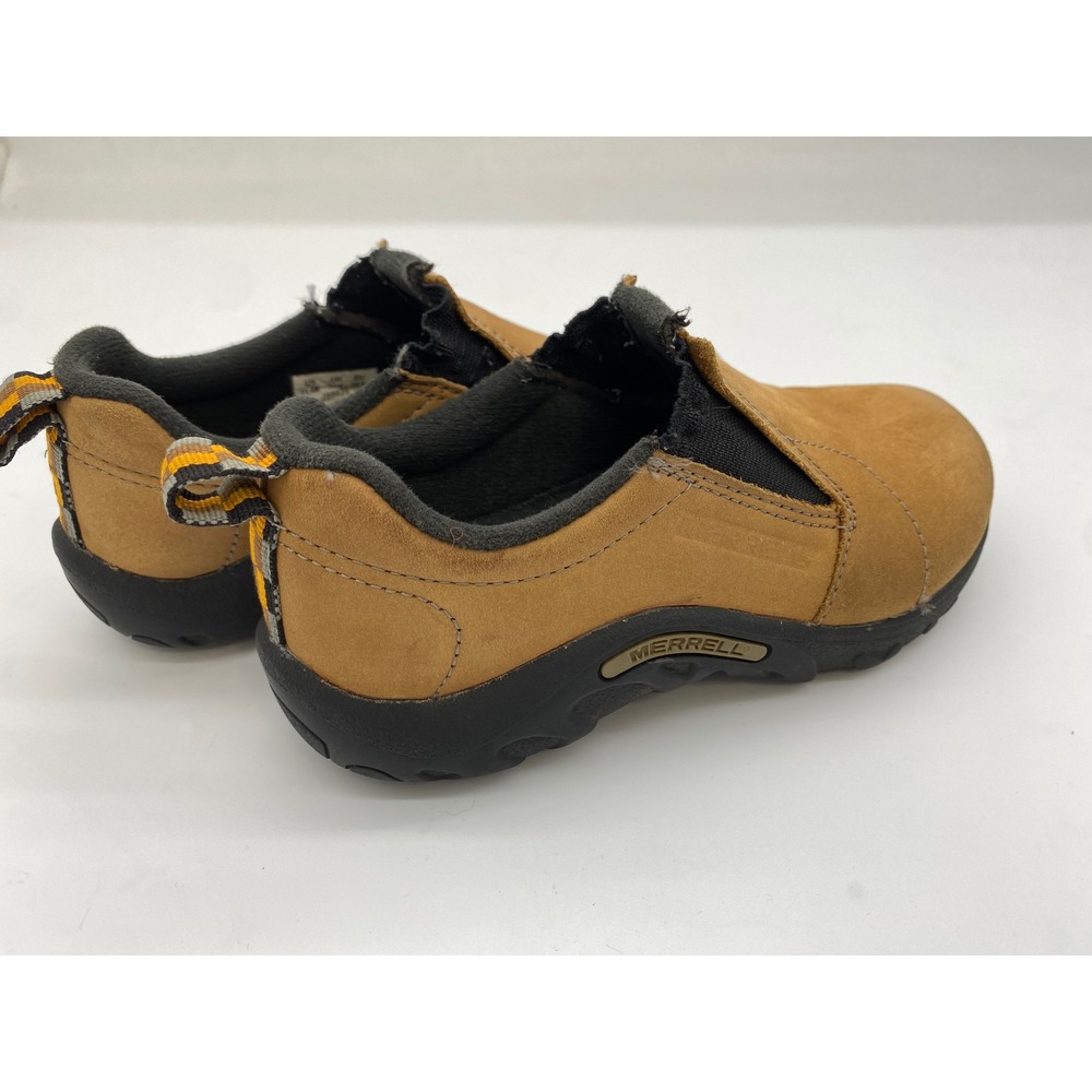 Merrell‎ Kids Jungle Moc Tan Suede Slip On Hiking Shoes Brown Kids Size 12.5 - Picture 2 of 9